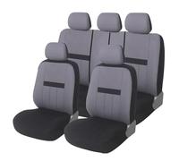 pour Suzuki pour Swift Housses De Siège De Voiture 5 Places avec Airbag Protecteur De Siège De Voiture Universel Compatible Housse siège Voiture(Full Set Gray)