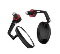 Pour Suzuki Pour VS VZ 800 Bandit 650S DL1000 GSX1250 RM85 7/8 "22mm Rétroviseur De Moto Extrémité De La Barre De Poignée Rétroviseur Latéral En Verre Blanc Miroirs de Guidon Moto(1)