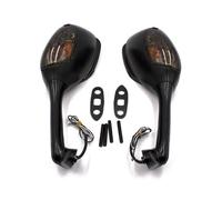 Pour Suzuki SV650 SV650S 2003-2008 2004 2005 2006 2007 SV1000 SV1000S 2003-2007 2004 2005 2006 2 Pièces Guidon De Rétroviseur De Moto Avec Clignotant Miroir(Noir)