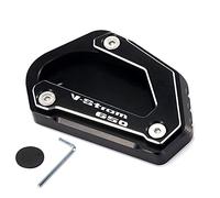 Pour Suzuki V-strom 650/XT VSTROM DL650 Support De Pied De Moto Couvercle De Support Latéral CNC Plaque De Support Agrandisseur Pad Extension Pad(Noir)
