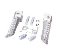 pour SV650 Repose Pieds Avant Moto pour GSXR600 pour GSXR750 pour GSXR1000 Support Rechange pour GSX-S750 Arrière(Front Footrest Silver)