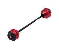 pour SV650 SV 650 2017-2024 SV650X 2019-2024 Moto Roue Arrière Axle Fork Crash Slider Cap Falling Protector Pad Anti-Choc(Rear Red)