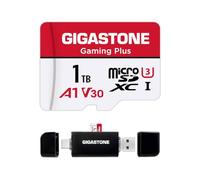 【pour Switch 1 Seulement】 GIGASTONE Carte Mémoire MicroSDXC 1To avec USB Type C Lecteur de Carte, Gaming Plus Série, Vitesse jusqu'à 150 Mo/s, pour Switch 1, Steamdeck, 4K Video A1 V30 U3