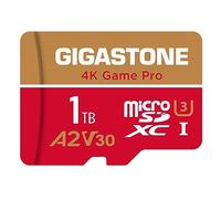 【pour Switch 1 Seulement】 GIGASTONE MicroSDXC 1 TB, Game Pro Max, Vitesse jusqu'à 100/90 Mo/s, pour Switch 1, Steamdeck, 4K Video A2 V30 U3, avec Adaptateur【Récupération Gratuite 5 Ans】