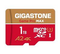 【pour Switch 1 Seulement】 GIGASTONE MicroSDXC 1 to, Game Pro Max, Vitesse jusqu'à 150/140 Mo/s, pour Nintendo Switch 1, Steam Deck, 4K Vidéo A2 V30 U3, vec Adaptateur.【Récupération Gratuite 5 Ans】