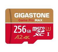 【pour Switch 1 Seulement】 GIGASTONE MicroSDXC 256 Go, Game Pro Max, Vitesse jusqu'à 130/85 Mo/s, pour Switch 1, Steamdeck, 4K Video A2 V30 U3 MicroSDXC avec Adaptateur【Récupération Gratuite 5 Ans】