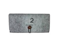 pour Switch 2 Sac de Rangement Portable en Feutre, Étui de Protection Antichoc et Anti-Rayures, Console de Jeu pour Switch2, Étui de Voyage, Sac à Main Durable (Gris)
