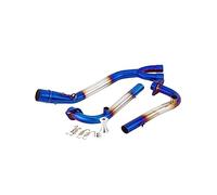 Pour T-MAX Tmax 500 530 T-MAX 530 Moto D'échappement Système Complet Moyen Tuyau Lien Tuyau D'échappement 2010-2016(Blue)