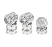 pour Tamiya Ensemble Complet De Pneus De Roue, Moyeu De Roue Avant Et Arrière en Métal, 6 Pièces pour Remorque RC 1/14, Tracteur, Camion, Voiture, Pièces De Mise À Niveau Pièces De RC