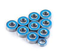 Pour Tamiya Grasshopper Lunchbox Pour Hornet 1/10 10 Pièces Moyeux De Roue En Métal Essieu Bleu Kit De Roulement Scellé Pièces De Modèle De Voiture RC RC Roulement Billes