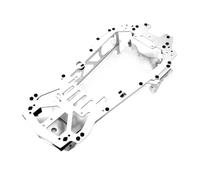 Pour Tamiya Kit De Châssis En Aluminium Accessoires De Mise À Niveau Et De Réaménagement Pour Véhicule D'attaque Pour Rapide RC ChâSsis Rc Rails Cadre(Silver)