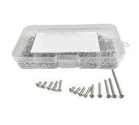 Pour Tamiya Pour BBX BB01 1/10 M3 Vis À Six Pans Creux Vis À Tête Ronde Plate Ensemble De Vis En Acier Inoxydable Pièces De Voiture RC RC voiture accessoires