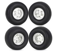 pour Tamiya pour Hornet pour Buggy 1/10 4 Pièces Pneus Caoutchouc Roues avec Éponge Silencieuse RC Grenouille pour Sable Scorcher Sauterelle Chenilles Pneu Caoutchouc RC