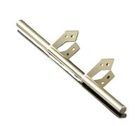 Pour Tamiya Pour MAN Pour Actros Pour Scania Pour Volvo TGX LESU 770S R620 3363 FH16 1/14 RC Camion Remorque Benne Pare-chocs Arrière En Métal Flèche Arrière Pare-chocs RC(Silver)