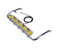 Pour Tamiya Pour Scania 770 Pour Volvo Pour Benz Pour Man Tgx 1/14 Phare Avant Toit Radiocommandé Camion Benne Basculante Remorque Voiture Accessoires Projecteurs RC(Yellow)