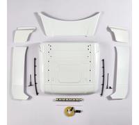 Pour Tamiya Pour Scania 770S 1/14 Cockpit Body Shell Mid-top High Top Avec Panneau Lumineux RC Truck Trailer Tipper Diy Car Parts LumièRe Voiture Rc(Middle top)