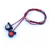 Pour Tamiya Pour Scania 770s Pour Volvo Pour Benz Pour Man 1/14 2 Pièces Deux Couleurs Feux Position Avertissement La Largeur Lampe Rc Dump Truck LumièRe Voiture Rc(White)