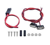 Pour Tamiya Pour Traxxas Pour Yikong Pour Mjx H8h Pour Fms Square Projecteur Ovale Position Feu Signalisation Latéral RC Pièces Mise Niveau Voitures Phares RC(White 1)