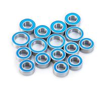 Pour Tamiya Pour TT-02 1/10 Kit 16 Pièces Roulements Étanches Moyeux Roue Métal Accessoires D'amélioration Modèles Réduits Voitures RC Assemblage Requis Modèles Roulement RC