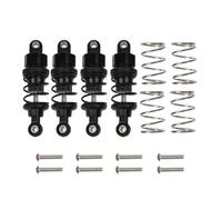 Pour Tamiya Pour TT-02 Pour TT-01 M05 M06 1/10 4 Pièces Amortisseur/amortisseur À Huile En Aluminium RC Drift Pour Voitures De Course Pour Remplacement Pièces Châssis Amortisseur RC(Black)