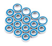 Pour Tamiya Pour TT-02B Plasma Pour Edge II XB Neo Scorcher Pour Buggy 1/10 Kit 16 Roulements Étanches Caoutchouc Voiture RC 4 Roues Motrices Double Arête Kit PièCes Roulement