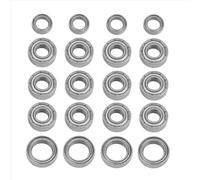 Pour Tamiya Pour TT01 Pour TT-01 TT01D TT01E TT01R DF02 1/10 Kit 20 Roulements Billes Acier Voitures RC Pièces Accessoires D'amélioration L'échelle Kit PièCes Roulement