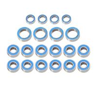 pour Tamiya pour TT01 pour TT-01 TT01E TT01D pour TT02B 1/10 20 Pièces Kit Roulements Billes Scellés Caoutchouc Voiture RC Pièces Accessoires pour Améliorations Roulements RC