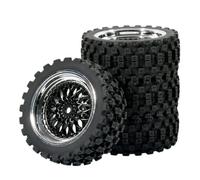pour Tamiya pour TT01 pour TT02 pour Kyosho pour Sakura D3 pour Traxxas 4Tec 2.0 1/10 1/12 1/14 Pneus Route Jantes Plastique avec Hexagone 12 Mm RC Améliorations Modèles