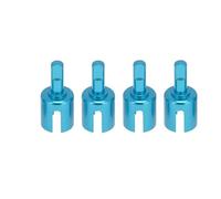 Pour Tamiya Pour TT01 Pour TT02 TT01D TT01E DF-02 M05 M06 1/10 Coupe Joint Boîte Vitesses En Métal Coupelle Différentiel Pièces Détachées Pour Voitures RC RC Modèles Pièces(4pcs Big blue)