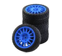 Pour Tamiya Pour TT01 Pour TT02 XV01 TA06 PTG-2 Pour HPI WR8 Pour HSP 1/10 1/12 1/14 Pièces Mise À Niveau Voiture RC Pour Pneus Voiture Course Pneu Sur Route Roue RC Jouets Modèles(Blue)