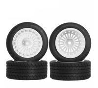 Pour Tamiya Pour TT01 TT01E Forme TT02 Pour TT02B TA06 XV 01 XV02 PTG-2 1/10 Pneu 70 Mm Jante Hexagonale 12 Pièces De Rechange Pour Voitures RC Jouets Crawlers Rc(Type D)