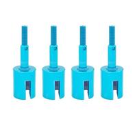 Pour Tamiya Pour TT01 TT01E Pour TT02 Pour TT02B 51006 9005713 1/10 4 Pièces Essieux En Aluminium Tasse D'essieu Roue Modèle Mise À Niveau Voiture RC PièCe Accessoire Rc(Blue)