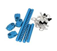 Pour Tamiya Pour TT02-02 1 Ensemble De Supports Pilier Carrosserie Métal Coque Voiture Avec Pièces D'assemblage Fixation Clip R Modèle Pour Mise Niveau RC Rc Modèles Composants(Blue)