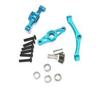 Pour Tamiya Pour TT02 Pour TT-02 1/10 Alliage D'aluminium CNC Bras Direction À Manivelle Avec Pont Accessoires Améliorations Pour Voitures RC Modèles(Blue)