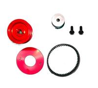 Pour Tamiya Pour Tt02 Pour TT-02 1/10 Courroie Transmission 16T/40T Modification Du Système D'engrenages Pièces D'amélioration Pour Voitures RC Accessoires RC Jouets Modèles Pièces(Red)