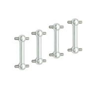 Pour Tamiya Pour TT02 TT02D TT02S Pour TT-02 Échelle 1:10 4 Pièces Pièce D'arbre De Transmission Pour Mise À Niveau De Chenille RC Accessoires Rc(Silver)