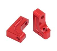 Pour Tamiya Pour TT02 XV01 TB03 Pour TT-02 XV-01 TB-03 1/10 2 Pièces Métal Support De Fixation Pour Servo Pièces Et Accessoires Pour Voitures Radiocommandées RC Jouets Accessoires(Red)