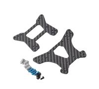 Pour Tamiya Top Force Pour EVO 1/10 RC 4WD Pour Buggy Carbone Avant Arrière Amortisseur Support Tour Damortisseur Mise Niveau Accessoires Pièces PièCes Rc