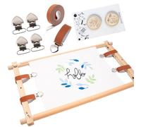 Pour tapisserie d'ameublement - support d'assemblage robuste 54 x 30 cm | porte-cercle broderie | Béquille réglable pour travaux d'aiguille point de projets artisanaux et quotidiens