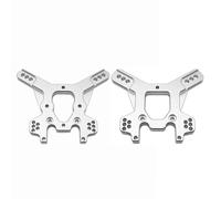 Pour TEKNO ET48.3 2 Pièces Tour D'amortisseur En Métal TKR5428 TKR5429 TKR5401 MT410 RC Voiture De Mise À Niveau Accessoires PièCes Rc(White)