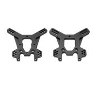 Pour TEKNO ET48.3 2 Pièces Tour D'amortisseur En Métal TKR5428 TKR5429 TKR5401 MT410 RC Voiture De Mise À Niveau Accessoires Accessoires RC(Black)