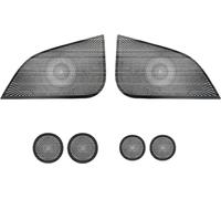 Pour Tesla Model 3 Couvercle de haut-parleur, Acier inoxydable de haute qualité, Ajustement parfait ,1 kit Noir de soie