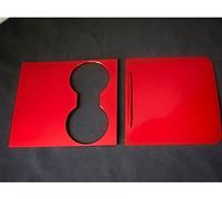 Pour Tesla Model 3 Y 2022 2021 Center Console Face-Lift Garnitures Couverture ABS Décor Panneau Central Console Surface Midification(Cola Red)