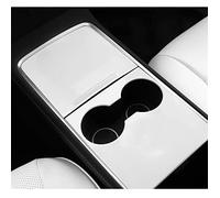 Pour Tesla Model 3 Y 2022 2021 Center Console Face-Lift Garnitures Couverture ABS Décor Panneau Central Console Surface Midification(Pearl White)