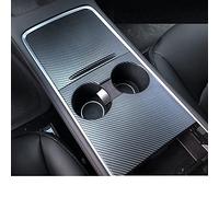 Pour Tesla Modèle 3 Y 2021 Mat Fibre De Carbone Contrôle Central Couverture Bande Décorative Panneau Décoration Patch Protection(2pcs Matte Carbon)