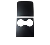 Pour Tesla Modèle 3 Y 2021 Mat Fibre De Carbone Contrôle Central Couverture Bande Décorative Panneau Décoration Patch Protection(2pcs Matte Black)