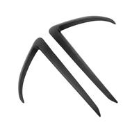 pour Tesla pour Model 3 2017-2023 Spoiler Sourcil Avant Lame Aérodynamique Encadrement Décoratif Feu Anti-Brouillard ABS(Matte Carbon Fiber)