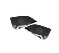 pour Tesla pour Model 3 Accessoires Voiture Colonne Avant Toit Klaxon Capot Haut Parleur Couverture Son Cadre Décoratif Paillettes Moulages Intérieurs(Black2)