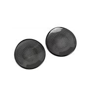 pour Tesla pour Model 3 Accessoires Voiture Colonne Avant Toit Klaxon Capot Haut Parleur Couverture Son Cadre Décoratif Paillettes Moulages Intérieurs(Black)