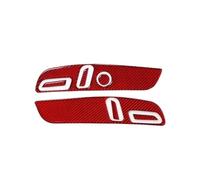 Pour Tesla Pour Model 3 Pour Highland Pour Y Pour Juniper Autocollant Pour Panneau De Boutons Réglage Des Sièges Garniture En Fibre Carbone YIJIAVSX(Red LHD)